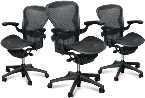 Amazing Design Office Furniture Chairs New And Used - Herman Miller Aeron (500x356), Png Download