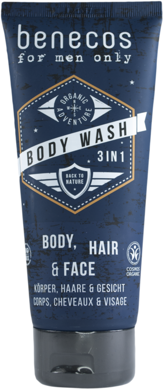 Benecos For Men Only 3in1 Body Wash - Benecos For Men Only Face & After-shave Balm, 50ml (703x1050), Png Download