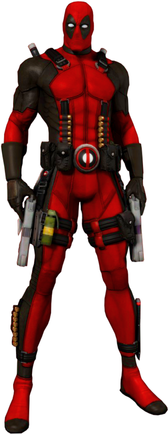 Superhero Deadpool (600x900), Png Download