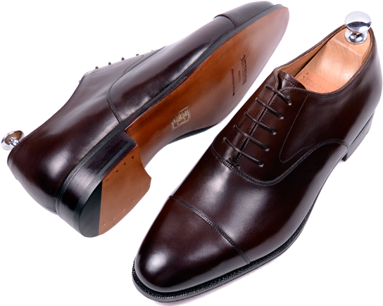Dark Brown Men's Boots - Dark Brown Oxford Shoe (550x440), Png Download