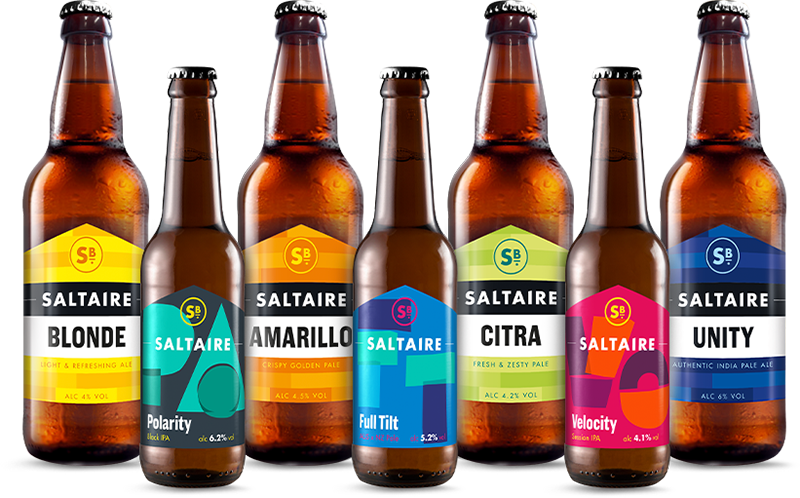 An Assortment Of Beers By Saltaire Brewery - Saltaire Brewery Citra (800x498), Png Download