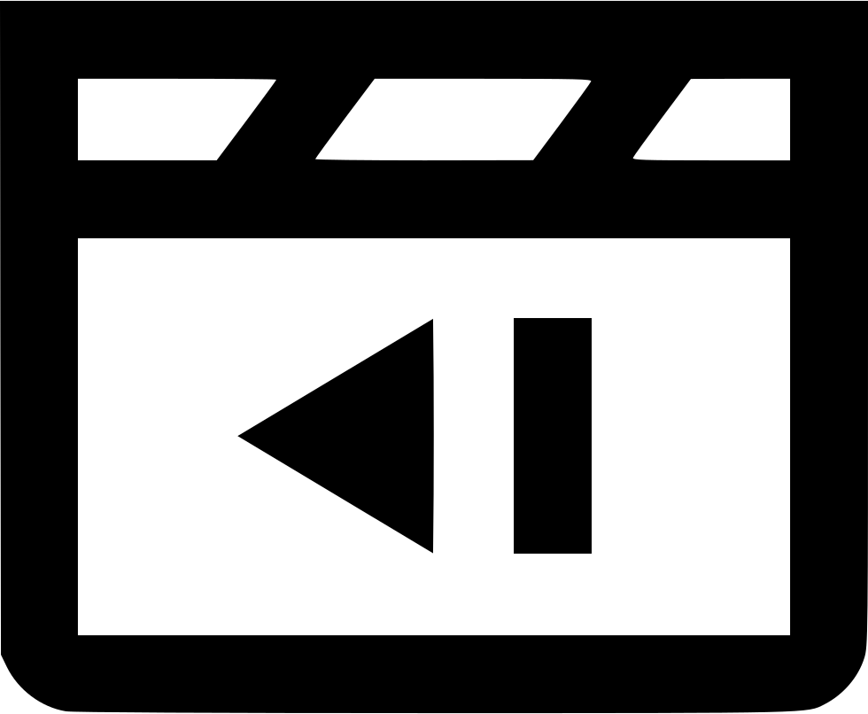 Clapboard Previous - - Icon (980x806), Png Download