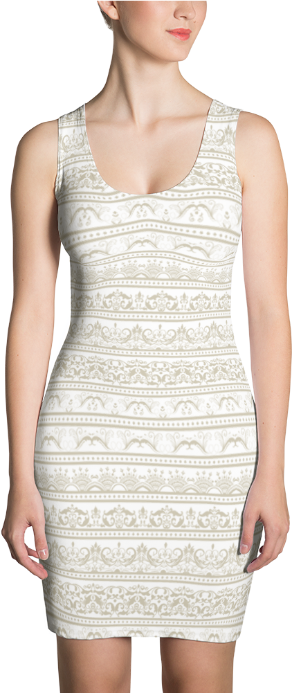 Natural Lace Sublimation Women Dress - Circuit Boards On Clothes (1000x1000), Png Download