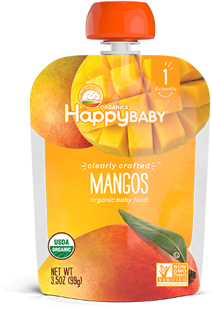 Happy Baby Organics Clearly Crafted ™ Jars (600x600), Png Download
