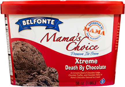 Xtreme Death By Choclate - Belfonte Mama's Choice Ice Cream, Premium, Chocolate (490x300), Png Download