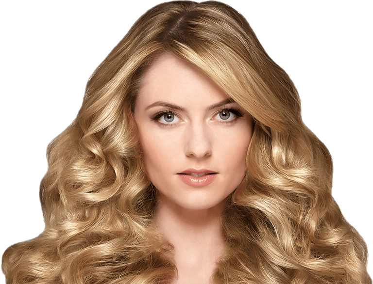 Tulip Auto Hair Curler - Models With Curling Hair (768x586), Png Download