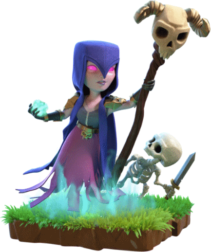 Bruxa - Sorciere Clash Of Clans (433x518), Png Download