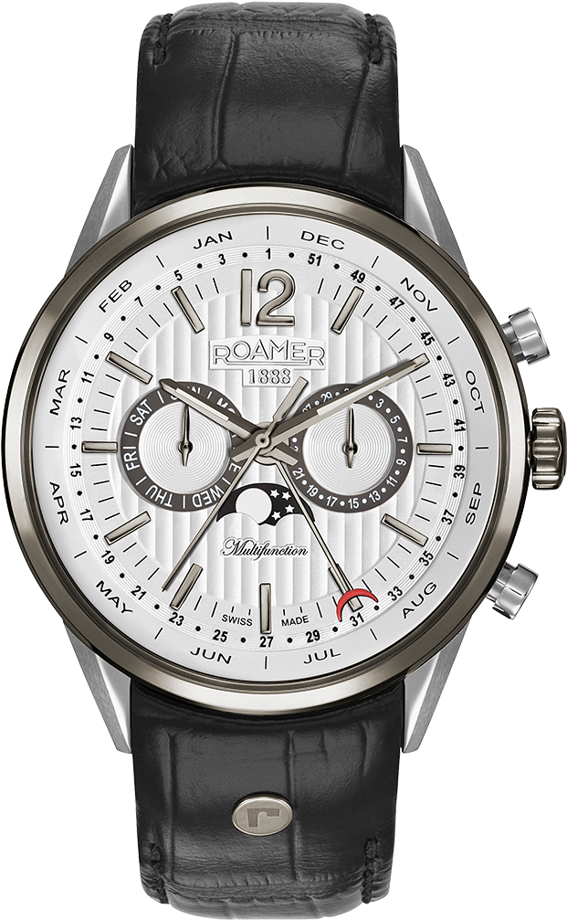 508822 40 14 05 - Mens Roamer Superior Business Multifunction Watch 508822401405 (750x1307), Png Download