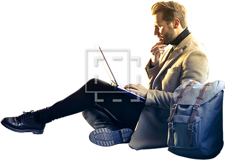 Parent Category - Sitting Aesthetic (450x450), Png Download