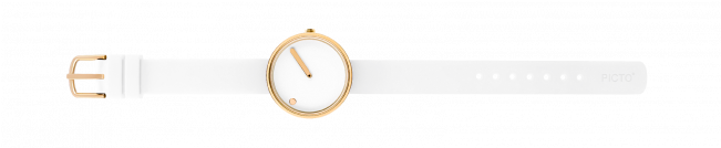 30 Mm White/polished Gold - Gold (650x279), Png Download