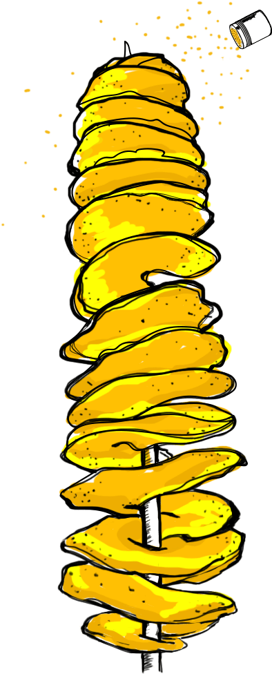 Potato Clipart Twist (520x984), Png Download