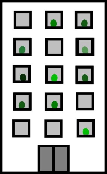 Green Hotel Clip Art - Clip Art (366x593), Png Download