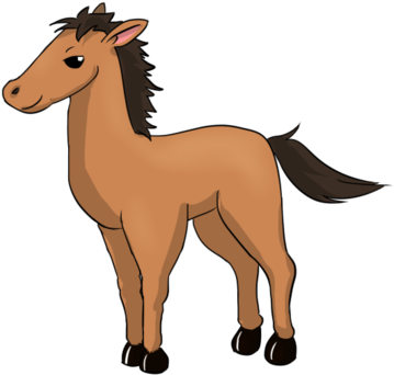 28 Collection Of Clipart Of A Horse - Clip Art Baby Horse (376x370), Png Download