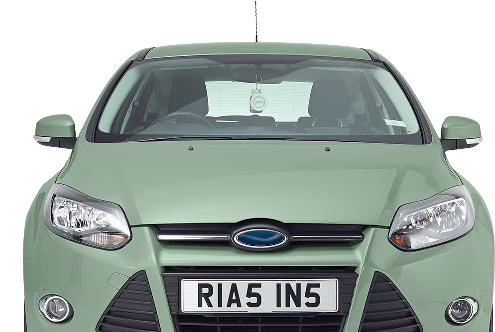 Mint Coloured Car With Rias Personalised Plate - Rias (1060x670), Png Download