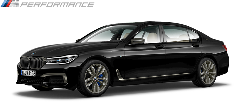 Bmw M760li Xdrive - 2018 Black 740 Bmw (890x501), Png Download