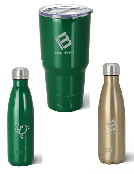 Picture Of Mason Band Swig Water Bottle/tumbler - Red Tumblers By Occasionally Made - Red & Gray (463x600), Png Download
