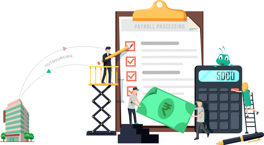 Laptop - Hr Employee Payroll Illustration (868x476), Png Download