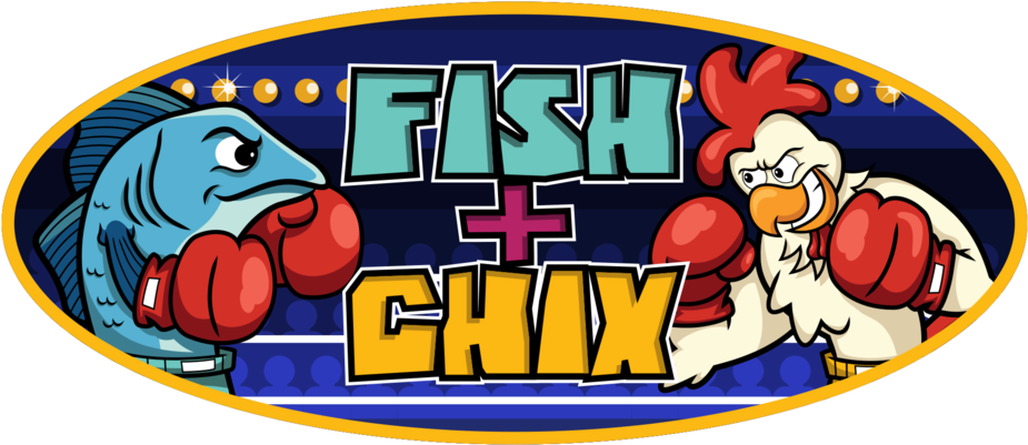 Fish Chix - Logo - Fish N Chix (1000x462), Png Download
