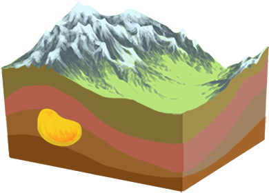 For Mining Exploration Applications, The Method And - Illustration (480x360), Png Download