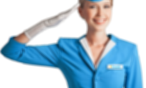 Girl-500x300 - Flight Attendant Free Png (500x300), Png Download