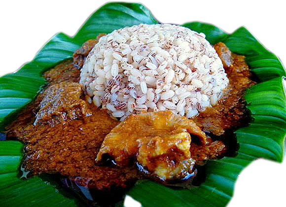11 Sweet Things You Should Know About Ofada Rice - Rice And Ofada Sauce (580x420), Png Download