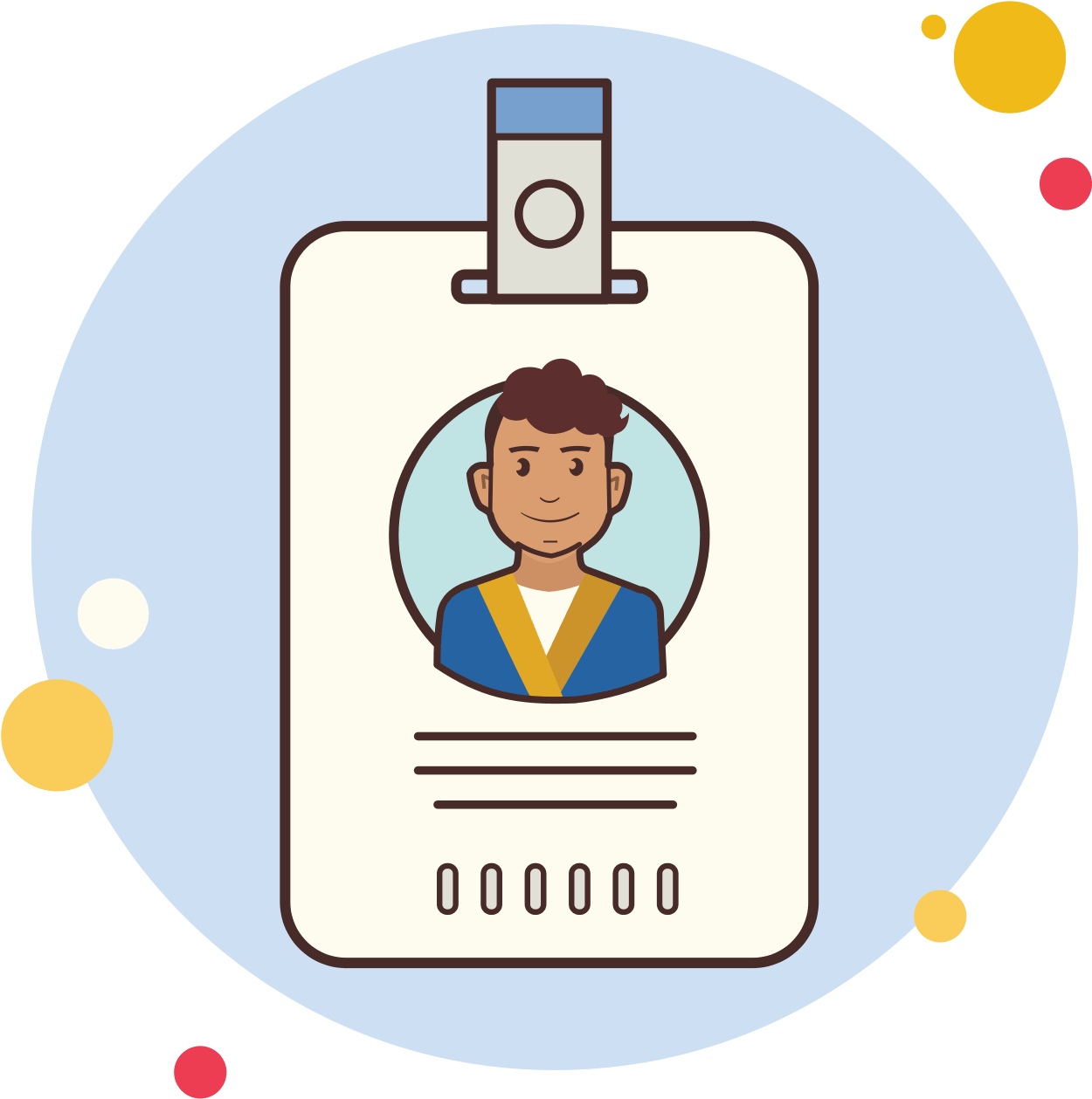 Id Curly Hair Male Student Icon - Cartoon (1600x1600), Png Download