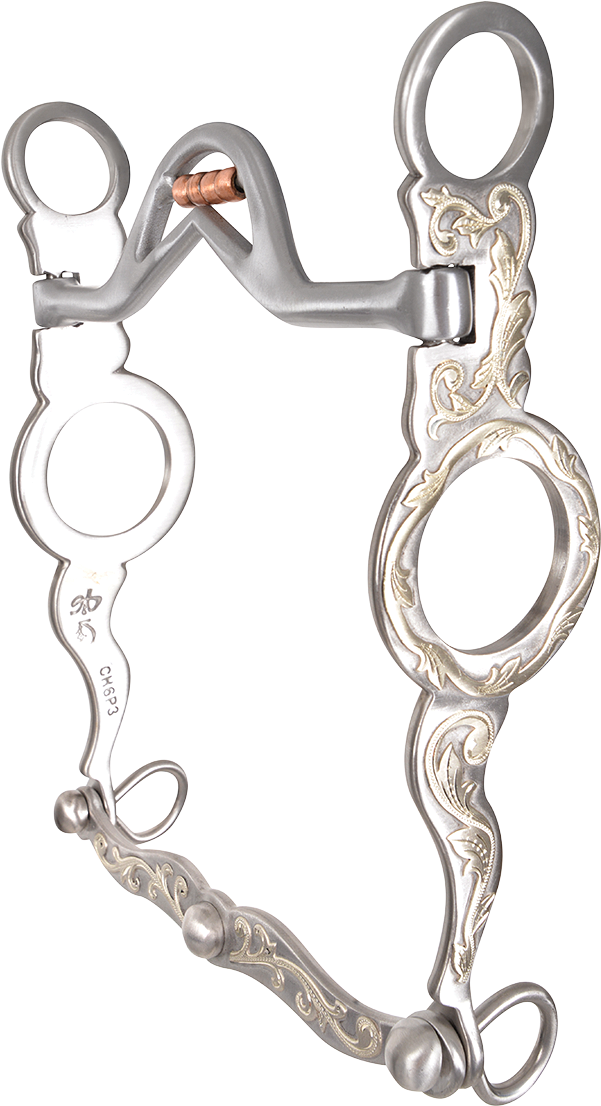 Classic Equine Les Vogt Cowhores 1 1/2in Port W/rollers (1200x1192), Png Download
