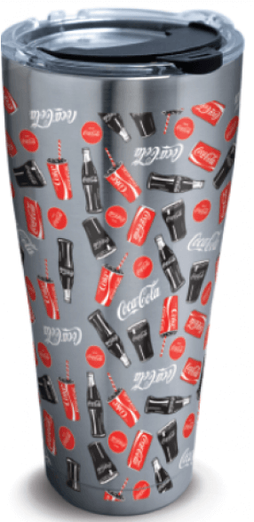 Coke Icons Stainless Steel 30oz Tervis Tumbler - Vacuum Flask (586x586), Png Download