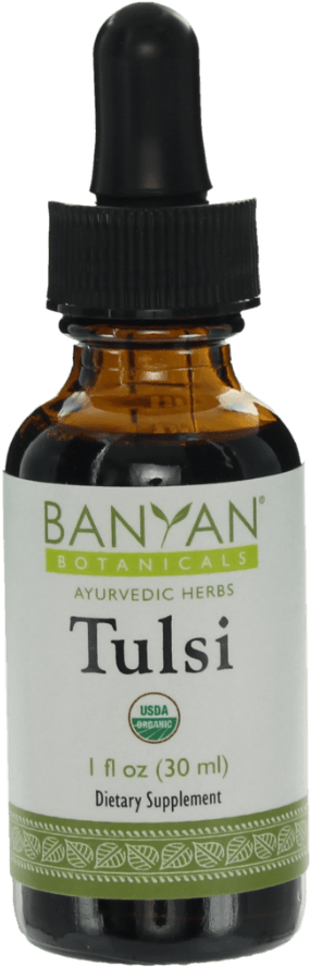 2621 Tulsi Org Xlarge - Banyan Botanicals - Organic Triphala Liquid Extract (980x898), Png Download