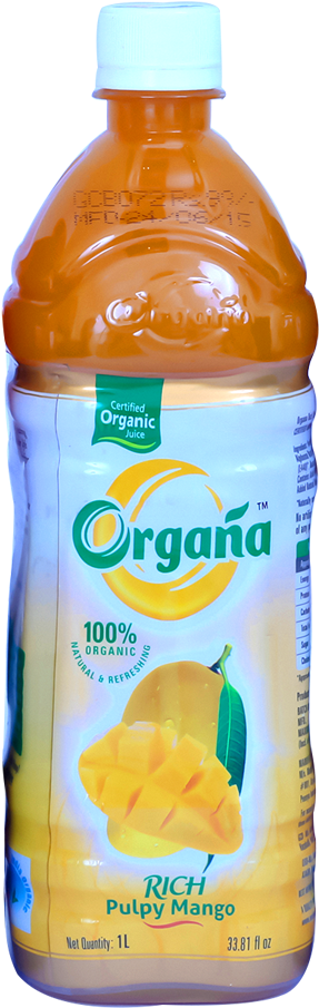 Rich Organic Mango Juice - Organa Rich Mango Juices 500ml (300x923), Png Download