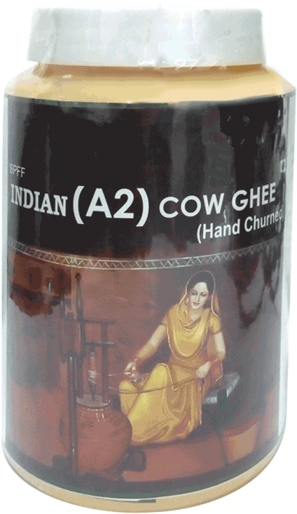 Seven Point Four Foods A2 Cow Ghee Hand - Churning (800x800), Png Download