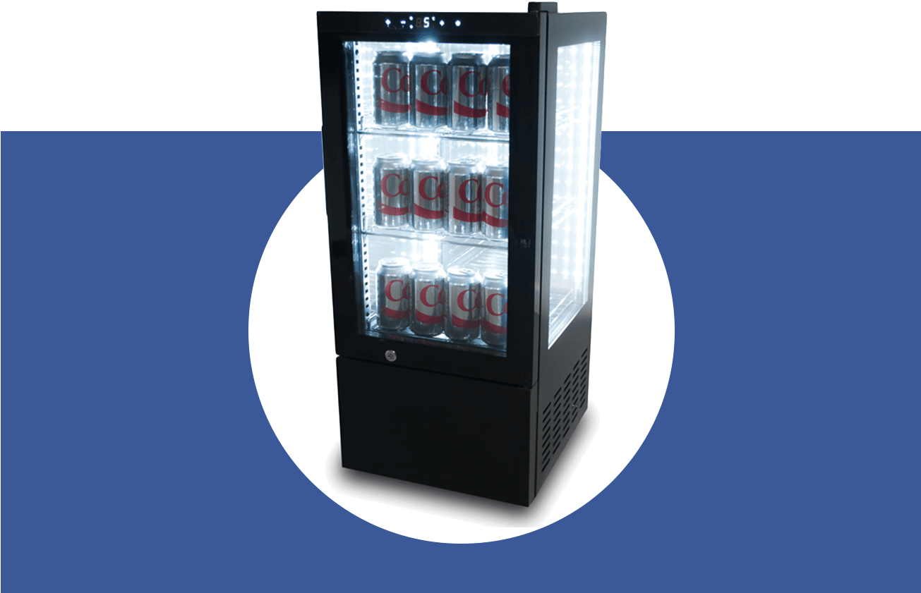 Countertop Display Merchandiser Refrigerator - Refrigerator (1304x870), Png Download