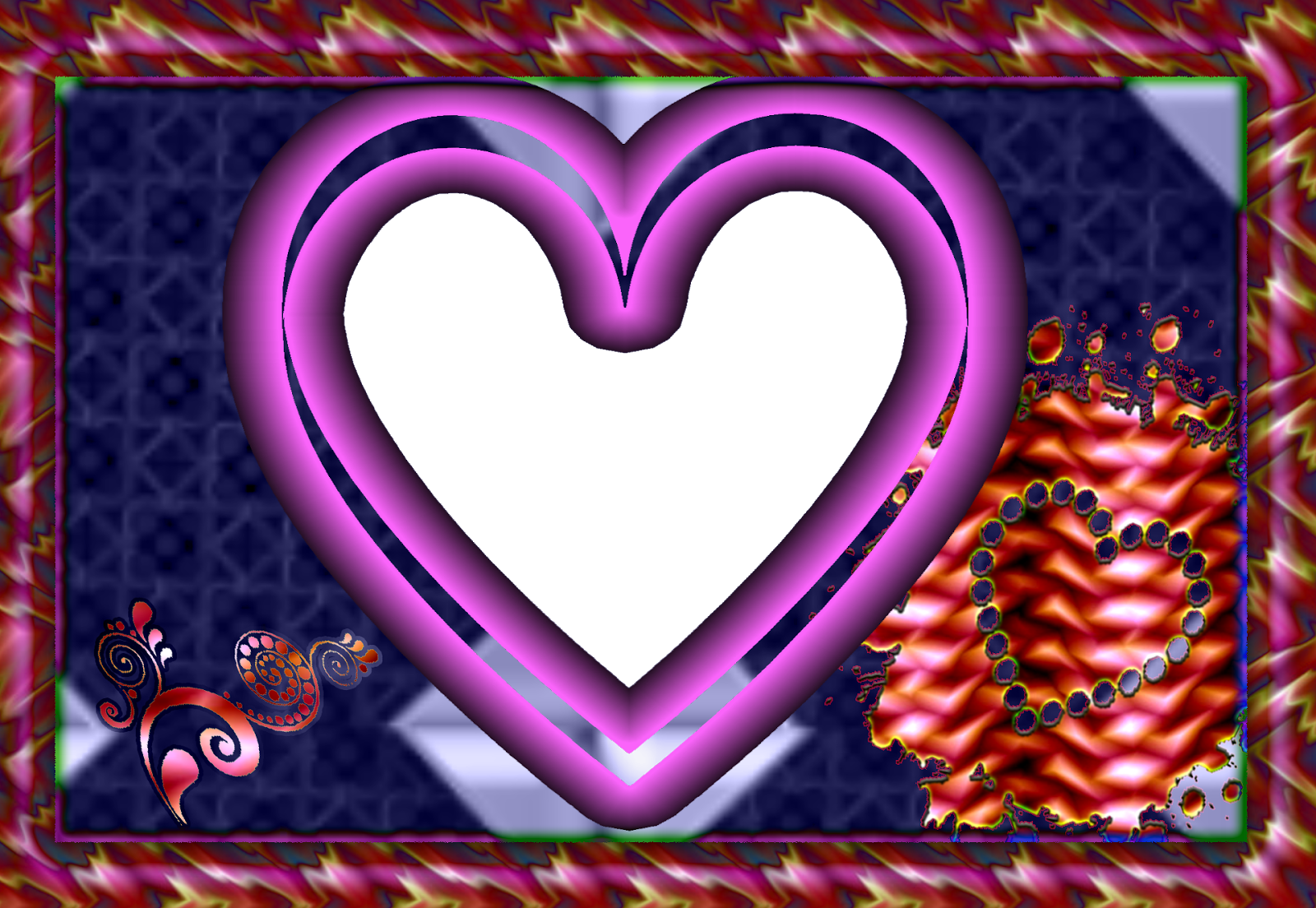 My Heart Png 3 Frame - Heart (1600x1104), Png Download