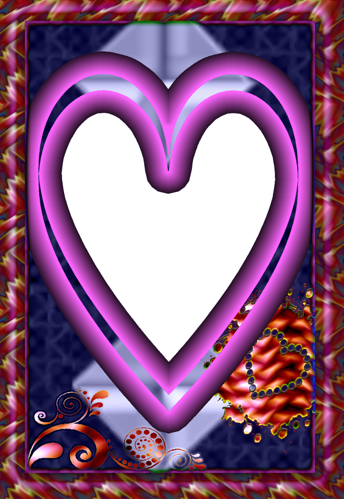 My Heart Png 3 Frame - Heart (1104x1600), Png Download