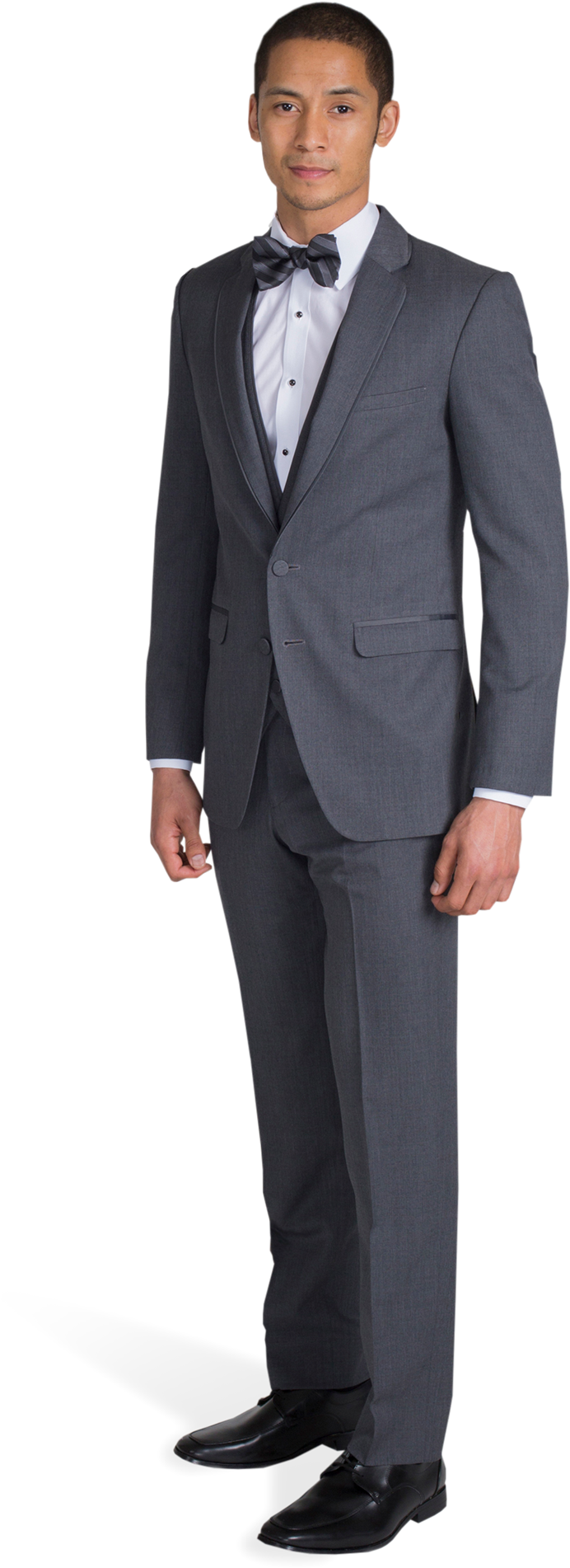 Charcoal Gray Notch Lapel Suit - Spy Suit (1188x1980), Png Download