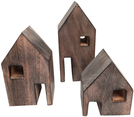 Wooden Block Houses - House (500x500), Png Download