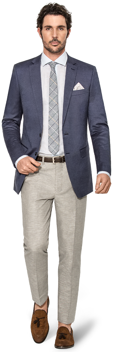 Blue Blazers For Men - Tuxedo (384x1188), Png Download