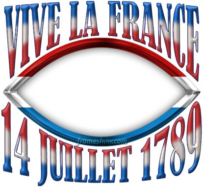Photo Frame Show - Vive La France 14 Juillet (416x382), Png Download