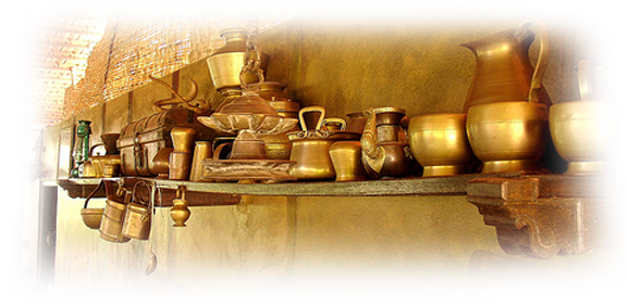 Utensils Of India - Traditional Indian Kitchen Utensils (577x281), Png Download