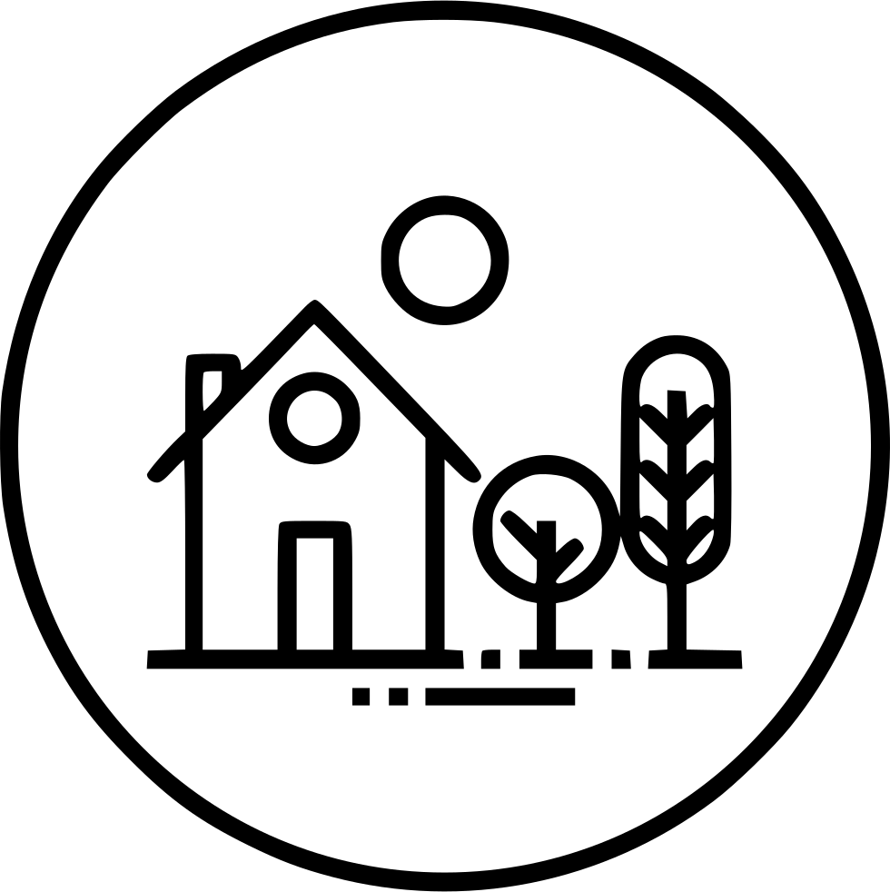 House Home Building Place Estate Tree Garden Comments - House (980x982), Png Download