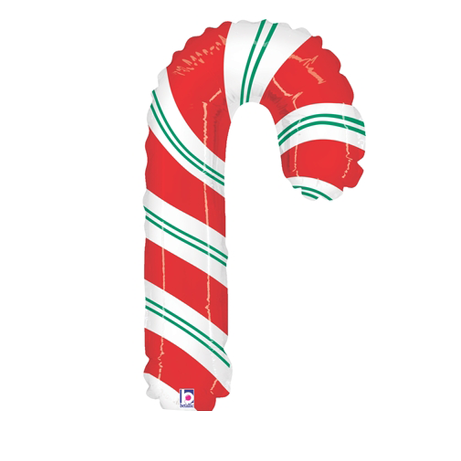 36cm Mini Shape Foil Candy Cane - Heat Sealer (500x500), Png Download