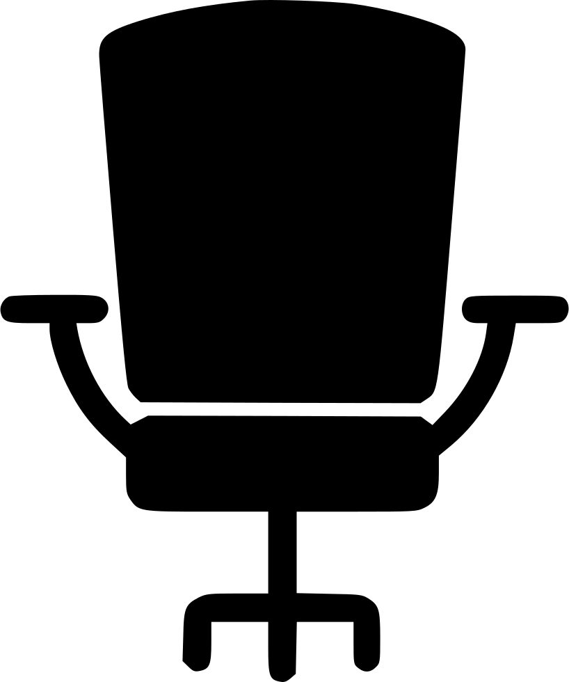 Office Chair - - Vector Graphics (818x980), Png Download