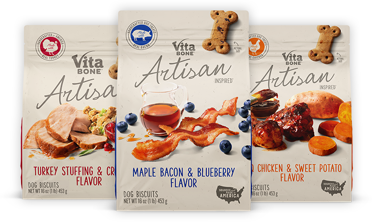 Savory Smells Baked In A Biscuit - Vita Bone Dog Biscuits, Bbq Chicken & Sweet Potato (758x453), Png Download