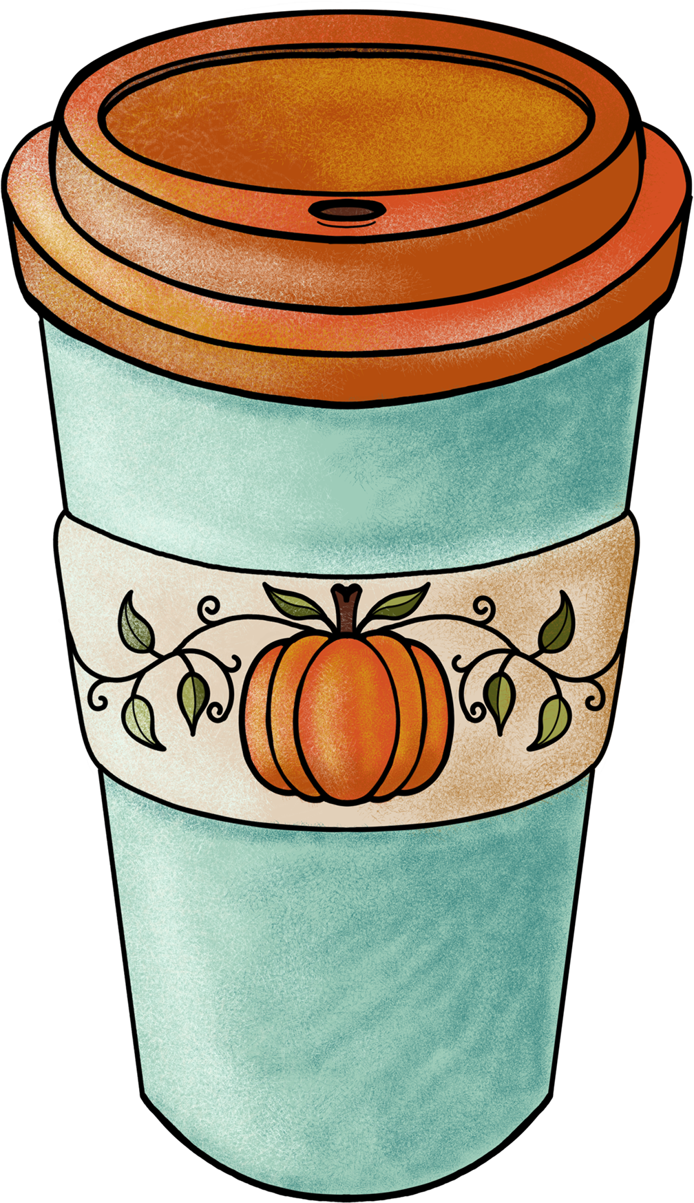 Aimie Clouse - Fall Pumpkin Spice Clipart Transparent (1920x1920), Png Download