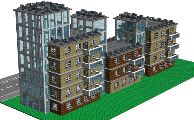 Zekiblok03 - Building (640x408), Png Download