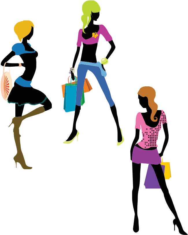 Teenage Boy Wearing Casual Clothes Three Female Fashion - Fashion Clipart Png (707x1000), Png Download
