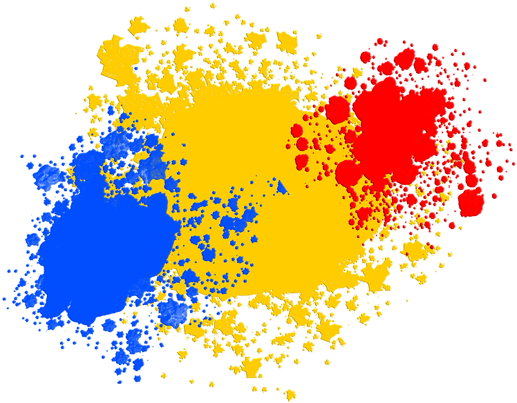 Embroidery, Dab, Color, Spray, Colorful, Pattern - Warna Png (960x640), Png Download