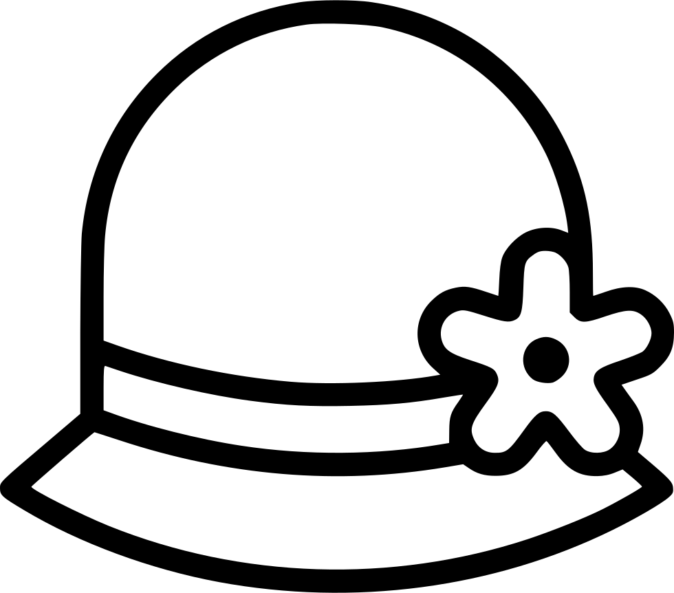 Hat Flower Women Fashion Garment Comments - Clothing (980x862), Png Download