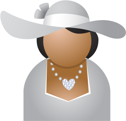 Woman In Hat Png Image - Icon (550x550), Png Download