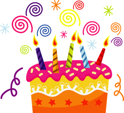 Birthday Clip Art Images Black And White🤷 🤷 - Desenho Happy Birthday Png (400x365), Png Download